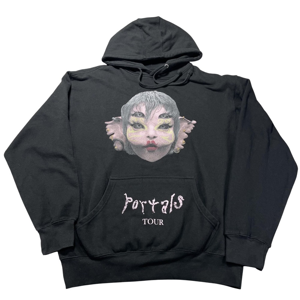 Melanie‎ Martinez Hoodie Mens Large Black Portals Tour Graphic Fleece Sweatshirt